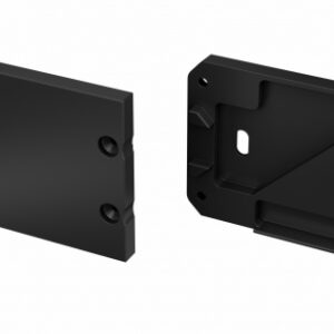 Zaślepka ALU do profilu UNICO czarna lewa z otworem