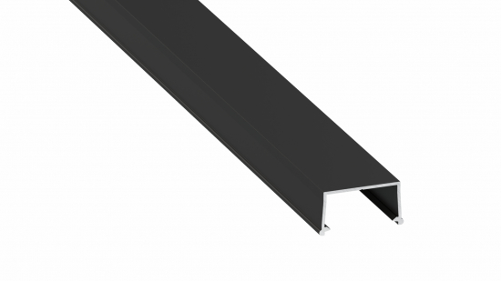 Profil LED nawierzchniowy FIXO czarny lakierowany 2 m