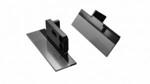 Zaślepka ALU do profilu MONO czarna z otworem lewa