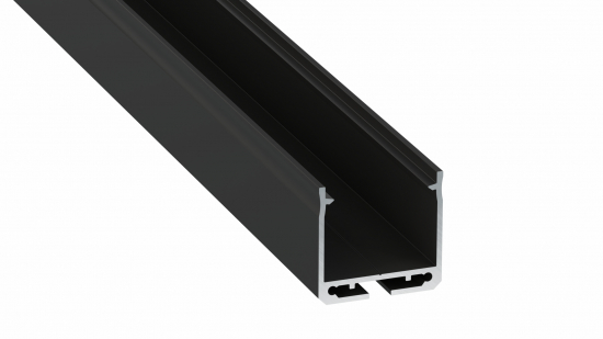 2ef03e885a058dc45cb2fd5701d6 Profil LED nawierzchniowy DILEDA czarny lakierowany 1 m