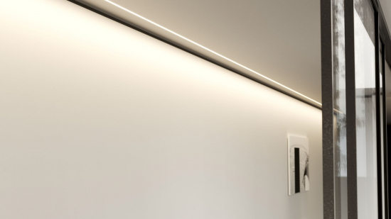 Profil LED GK 12,5mm PLATO biały lakierowany 3 m