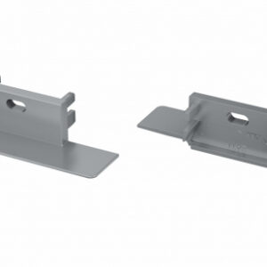 Zaślepka do profilu ZATI szara z otworem