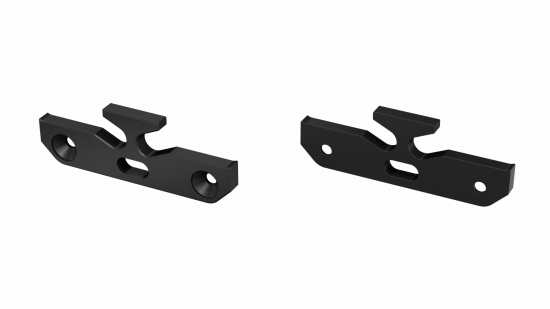 Zaślepka ALU do profilu TALIA M1 czarna z otworem