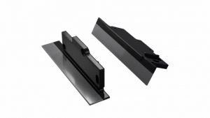 Zaślepka ALU do profilu TIANO czarna prawa do gipsowania