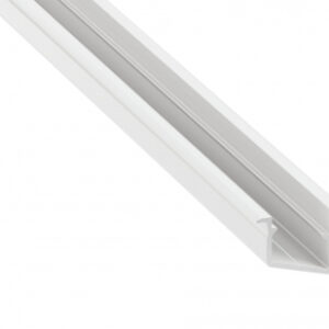 Profil LED wpuszczany kątowy V biały lakierowany 1 m