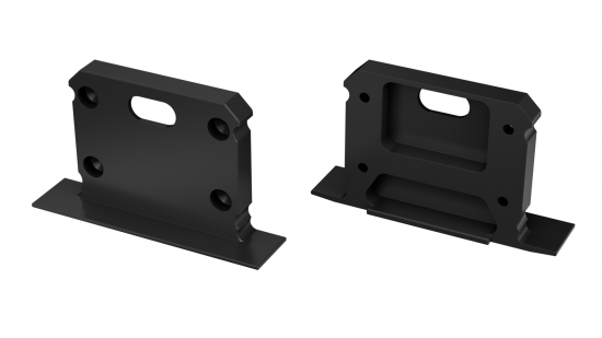 Zaślepka ALU do profilu inTALIA czarna z otworem