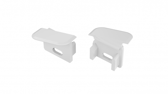 4ce7c9f4769a214c594f49d17389 Zaślepka ALU do profilu V biała prawa z otworem