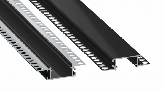 4eb05949e3822721e510489bdcb9 Profil LED wpuszczany GK ZATI czarny lakierowany 2 m
