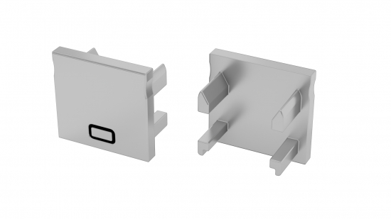 Zaślepka do profilu FALCO szara 2w1