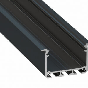 Profil LED wpuszczany INSO czarny lakierowany 3 m
