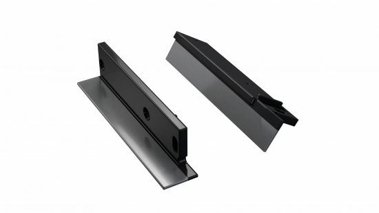 5ef62e2528445454c89bb5575f90 Zaślepka ALU do profilu FLARO czarna lewa do gipsowania