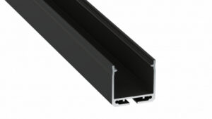 Profil LED nawierzchniowy DILEDA czarny lakierowany 2 m
