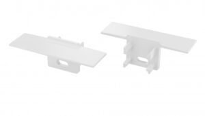 Zaślepka do profilu GAUDI biała z otworem