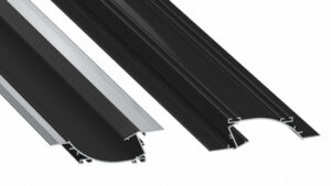 Profil LED sufitowy PERO czarny lakierowany 2 m