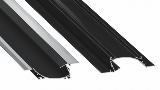 6443dfa99e1a46ce4ff615e5f6e4 Profil LED sufitowy PERO czarny lakierowany 2 m