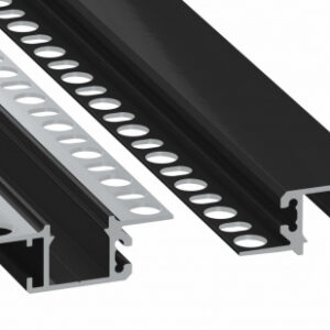 Profil LED wpuszczany GK MONO czarny lakierowany 1 m