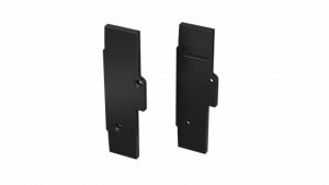 Zaślepka ALU do profilu TIANO czarna prawa flat