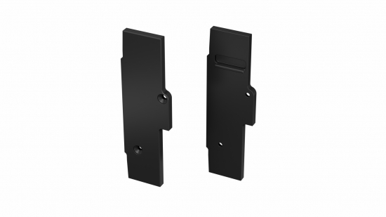 6fce39670559819b3be03a9b8038 Zaślepka ALU do profilu TIANO czarna prawa flat