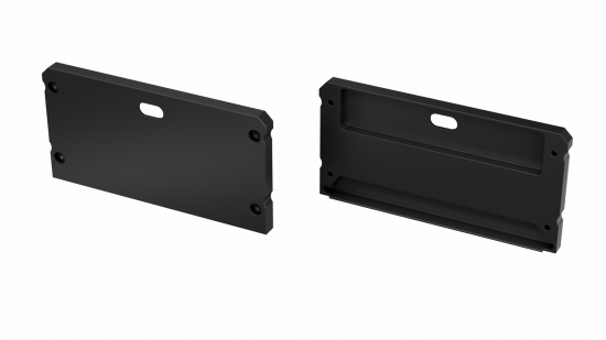 76489249036582c2149efe76cd10 Zaślepka ALU do profilu LARGO czarna z otworem