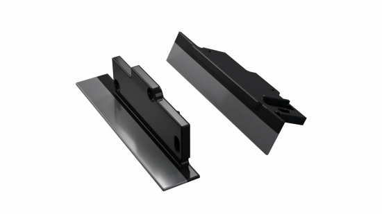 77a2a515fd130d616fbb916d2d47 Zaślepka ALU do profilu TIANO czarna lewa do gipsowania