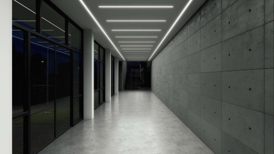 Profil LED wpuszczany inSILEDA czarny lakierowany 1 m