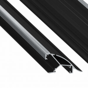 Profil LED przysufitowy CONVA czarny lakierowany 2 m