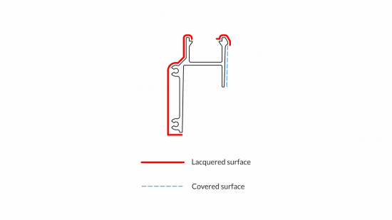 Profil LED krawędziowy APA16 czarny lakierowany 3 m