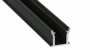Profil LED podłogowy RUNO czarny lakierowany 1 m