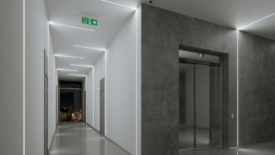 Profil LED wpuszczany GK MONO czarny lakierowany 1 m