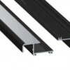 Profil LED krawędziowy IPA12 czarny lakierowany 3 m