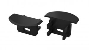 Zaślepka do profilu U czarna z otworem