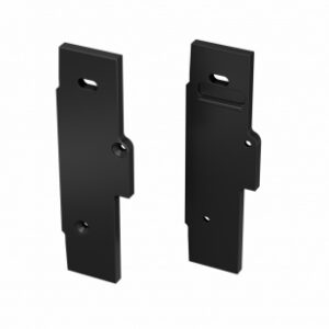 8c099da1633e3877bb6e705c3786 Zaślepka ALU do profilu TIANO czarna prawa flat z otworem