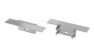 Zaślepka do profilu HIRO szara z otworem