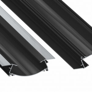 Profil LED sufitowy VEDA czarny lakierowany 1 m