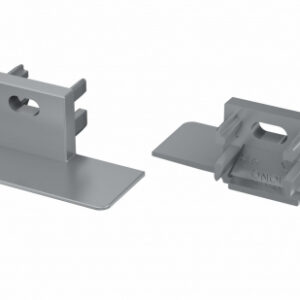 Zaślepka do profilu MONO szara z otworem