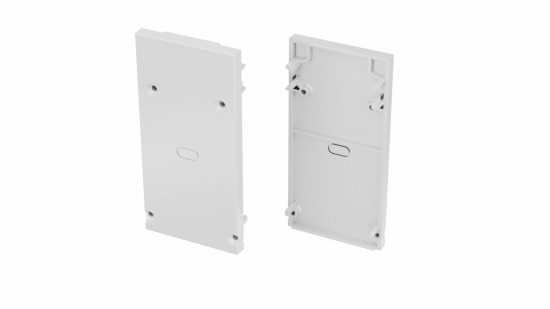 Zaślepka do profilu DULIO biała 2w1