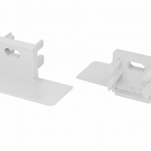 Zaślepka do profilu MONO biała z otworem