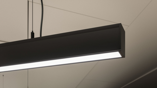 Profil LED nawierzchniowy FOLDO czarny anodowany 2 m