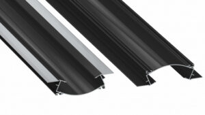 Profil LED sufitowy VEDA czarny lakierowany 3 m