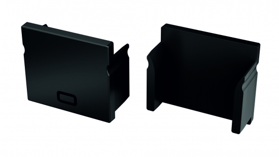 Zaślepka do profilu RUNO czarna 2w1