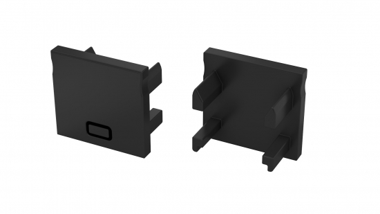 Zaślepka do profilu FALCO czarna 2w1