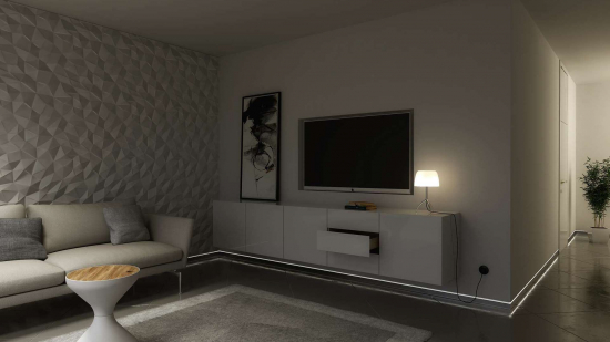 ab82019fd88f8945f7a4b2304978 Profil LED przypodłogowy FLARO czarny lakierowany 1 m