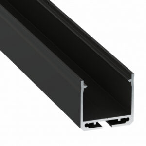 Profil LED nawierzchniowy DILEDA czarny lakierowany 3 m