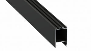 Profil LED nawierzchniowy CLARO czarny lakierowany 2 m