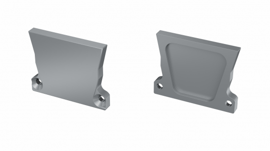 Zaślepka ALU do profilu STRADA srebrna