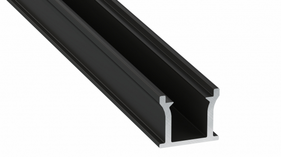 Profil LED podłogowy RUNO czarny lakierowany 2 m