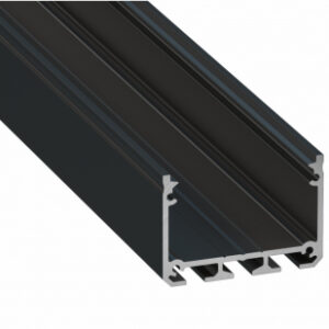 b69b43ce7b20884e751ec1337d7e Profil LED nawierzchniowy ILEDO czarny lakierowany 1 m