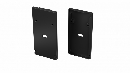 Zaślepka ALU do profilu DULIO czarna z otworem