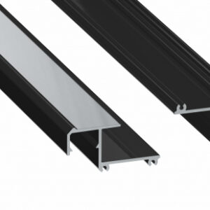 Profil LED krawędziowy IPA16 czarny lakierowany 1 m