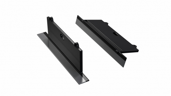 Zaślepka ALU do profilu SORGA czarna z otworem